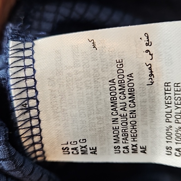 Club Room Men's Blue Mock Neck Quarter Zip Sweater Size Large - Picture 4 of 4